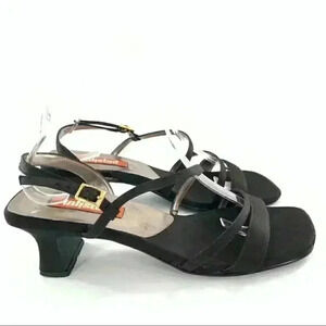 Unlisted womens heels size 9 black satin vintage 90s Y2k formal party